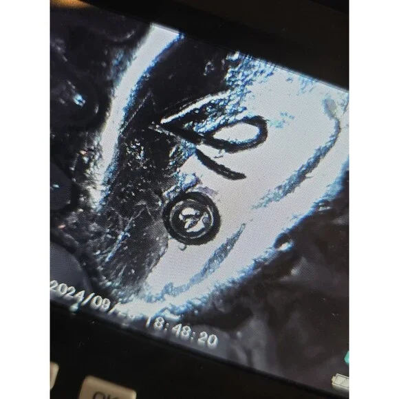 Enamel Butterfly Brooch With Dangle Beads Gold Tone Marked Figural Pin #187 - Picture 7 of 8